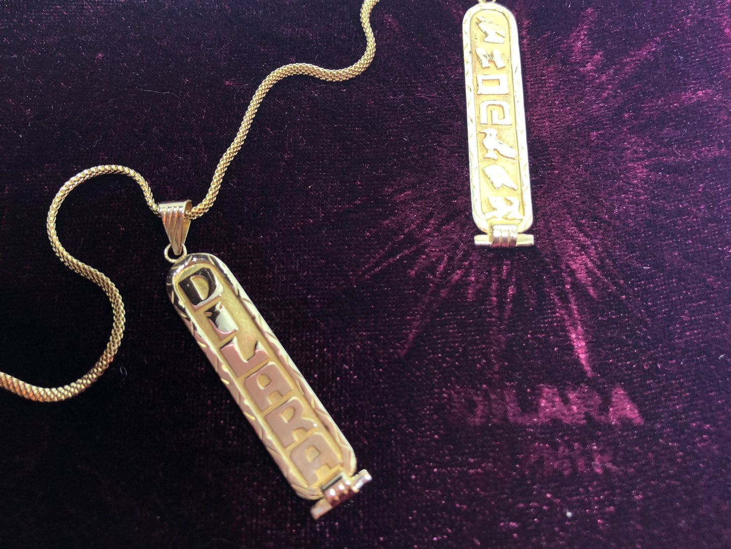 Personalized Turkish Gold Cartouche
